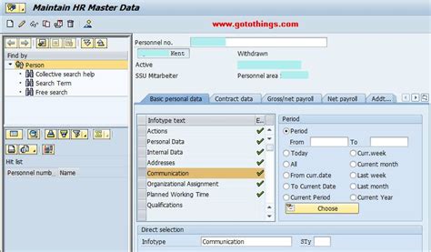 Navigating and Using the SAP HR System .